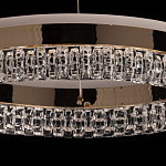 Люстра в виде кольца золотого цвета с прозрачными вставками Radiant Rail варинант исполнения - 8 | Loft Concept в Екатеринбурге