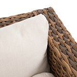 Трехместный садовый диван из плетеного пластика Matteo варинант исполнения - 2 | Loft Concept в Екатеринбурге