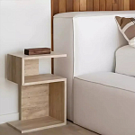 Дизайнерский журнальный стол фигурный с полками Gulip варинант исполнения - 2 | Loft Concept в Екатеринбурге