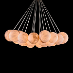 Люстра подвесная круглая с сферическими плафонами из натурального камня Glowing Spheres варинант исполнения - 2 | Loft Concept в Екатеринбурге