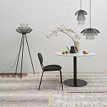 Торшер с трехъярусным плафоном из металлической сетки Metal Mesh Floor Lamp варинант исполнения - 2 | Loft Concept в Екатеринбурге
