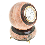 Часы настольные в виде шара из натурального камня Ball Stone Clock варинант исполнения - 2 | Loft Concept в Екатеринбурге