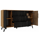 Комод с 3-мя ящиками и дверцей Stone Effect варинант исполнения - 4 | Loft Concept в Екатеринбурге