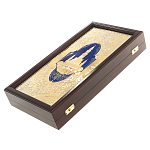 Нарды настольные из натурального камня лазурит и долерит Backgammon from Stone варинант исполнения - 13 | Loft Concept в Екатеринбурге