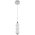 Подвесной светодиодный светильник Crystal Globule Hanging Lamp Chrome варинант исполнения - 2 | Loft Concept в Екатеринбурге
