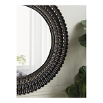 Зеркало круглое с текстурированным дизайном рамы Helios варинант исполнения - 6 | Loft Concept в Екатеринбурге