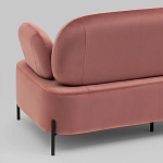 Диван в велюровой обивке цвета пыльная роза COLOR BLOCK варинант исполнения - 7 | Loft Concept в Екатеринбурге