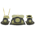 Настольный письменный набор из змеевика из 7-ми элементов Successful Leader варинант исполнения - 3 | Loft Concept в Екатеринбурге