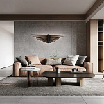 Люстра подвесная в форме веера из чёрного металла Black Solace  варинант исполнения - 2 | Loft Concept в Екатеринбурге