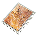 Портсигар на 10 сигарет с газовой зажигалкой из натурального камня Авантюрин Stone Cigarettes Cases варинант исполнения - 1 | Loft Concept в Екатеринбурге