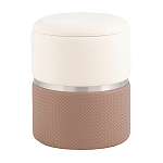 Пуф Mauldine с ящиком светло-коричневый с экокожей варинант исполнения - 1 | Loft Concept в Екатеринбурге