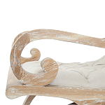 Кресло-качалка с мягкой обивкой из льна Ella Armchair beige варинант исполнения - 3 | Loft Concept в Екатеринбурге