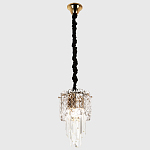 Подвесной хрустальный светильник Harmonica Crystal Gold Hanging Lamp варинант исполнения - 2 | Loft Concept в Екатеринбурге