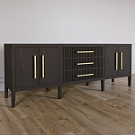 Большая VT-тумба Primo шпон темный орех варинант исполнения - 3 | Loft Concept в Екатеринбурге