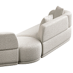 Угловой диван Calypso с поворотным механизмом и пуфом   варинант исполнения - 5 | Loft Concept в Екатеринбурге