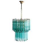 Дизайнерская люстра Blue Lagoon glass бирюзовое стекло  варинант исполнения - 2 | Loft Concept в Екатеринбурге