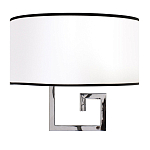 Бра с белым овальным абажуром с черной окантовкой Natural Concepts варинант исполнения - 1 | Loft Concept в Екатеринбурге