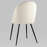 Мягкий стул в бежевом велюре Miruna Chair варинант исполнения - 5 | Loft Concept в Екатеринбурге