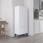 Комод белый с 4-мя дверцами на металлических ножках SPARK MULTIPURPOSE CABINET WHITE варинант исполнения - 3 | Loft Concept в Екатеринбурге