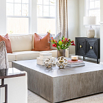 Тумба черная из дерева двухдверная Geometric Double Door Nightstand варинант исполнения - 6 | Loft Concept в Екатеринбурге