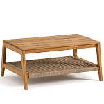 Стол журнальный для сада из акации Breathe Nature варинант исполнения - 1 | Loft Concept в Екатеринбурге