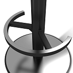 Барный стул вращающийся со спинкой и подлокотниками Douglas Rhombus Синий Велюр варинант исполнения - 4 | Loft Concept в Екатеринбурге