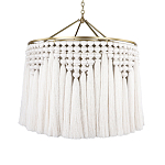 Люстра белая плетеная с кисточками Boho Tassel Chandelier варинант исполнения - 1 | Loft Concept в Екатеринбурге