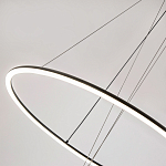 Светодиодная люстра Black LED Circle and Ball Lamp варинант исполнения - 5 | Loft Concept в Екатеринбурге