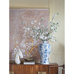 Ваза фарфоровая высокая с синими цветочными мотивами Independence варинант исполнения - 4 | Loft Concept в Екатеринбурге