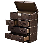 Комод Vintage Leather Chest of Draver варинант исполнения - 2 | Loft Concept в Екатеринбурге