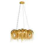 Люстра круглая подвесная с металлическими дугами и длинными цепочками 80 см Atlantis Chain варинант исполнения - 10 | Loft Concept в Екатеринбурге