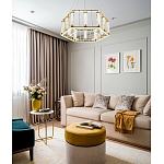 Люстра в форме шестиугольника с хрустальным декором Agace Crystal Chandelier варинант исполнения - 2 | Loft Concept в Екатеринбурге