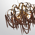 Люстра подвесная с переплетенными металлическими лентами и цепочками Atlantis Chain варинант исполнения - 3 | Loft Concept в Екатеринбурге