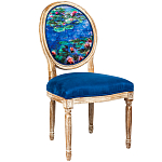 Стул из натурального бука с цветочным принтом Impressionism in Art варинант исполнения - 2 | Loft Concept в Екатеринбурге