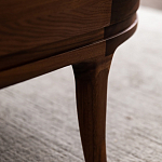 Кофейный стол овальный из дерева с 2-мя ящиками Coffee Walnut Table варинант исполнения - 10 | Loft Concept в Екатеринбурге