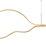 Подвесной светильник волнообразный изогнутый на двух тросах 103 см Spiral Lighting варинант исполнения - 2 | Loft Concept в Екатеринбурге