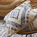 Чехол на подушку с узором в этно-стиле Blue Ikat варинант исполнения - 6 | Loft Concept в Екатеринбурге