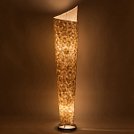 Торшер из перламутра на металлическом каркасе Indonesian Lamps варинант исполнения - 4 | Loft Concept в Екатеринбурге