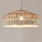 Люстра круглая плетеная с кисточками Dome Sun Glow варинант исполнения - 3 | Loft Concept в Екатеринбурге