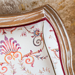 Трехместный диван из массива бука бежевый с растительным орнаментом Raffael Renaissance Beige Sofa варинант исполнения - 3 | Loft Concept в Екатеринбурге