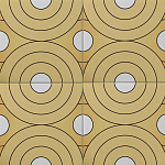 Дизайнерская плитка с узором Диски варинант исполнения - 1 | Loft Concept в Екатеринбурге