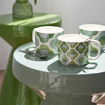 Приставной стол из керамики Manufacto Gray-green варинант исполнения - 7 | Loft Concept в Екатеринбурге