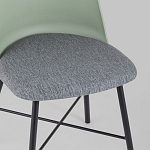 Стул из прочного пластика на металлическом основании Anora Green  варинант исполнения - 7 | Loft Concept в Екатеринбурге