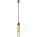 Подвесной светильник золото Sparkling Bubbles Tube Gold Amber Hanging Lamp варинант исполнения - 2 | Loft Concept в Екатеринбурге