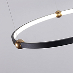 Люстра подвесная светодиодная черный металл Ring Horizontal варинант исполнения - 10 | Loft Concept в Екатеринбурге