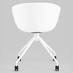 Офисное кресло из пластика с мягким сиденьем Eggshell Grey варинант исполнения - 5 | Loft Concept в Екатеринбурге