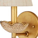 Бра из кованого железа с отделкой плетеной веревкой и сусальным золотом Parisian Style варинант исполнения - 2 | Loft Concept в Екатеринбурге