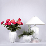 Настольная лампа керамическая с абажуром Valencia варинант исполнения - 3 | Loft Concept в Екатеринбурге