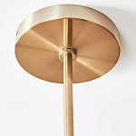 Люстра линейная с 2-мя белыми плиссированными тканевыми абажурами Combination варинант исполнения - 1 | Loft Concept в Екатеринбурге