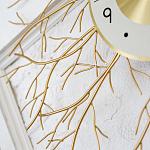 Часы настенные из металла золотые с белым циферблатом Current Time варинант исполнения - 3 | Loft Concept в Екатеринбурге